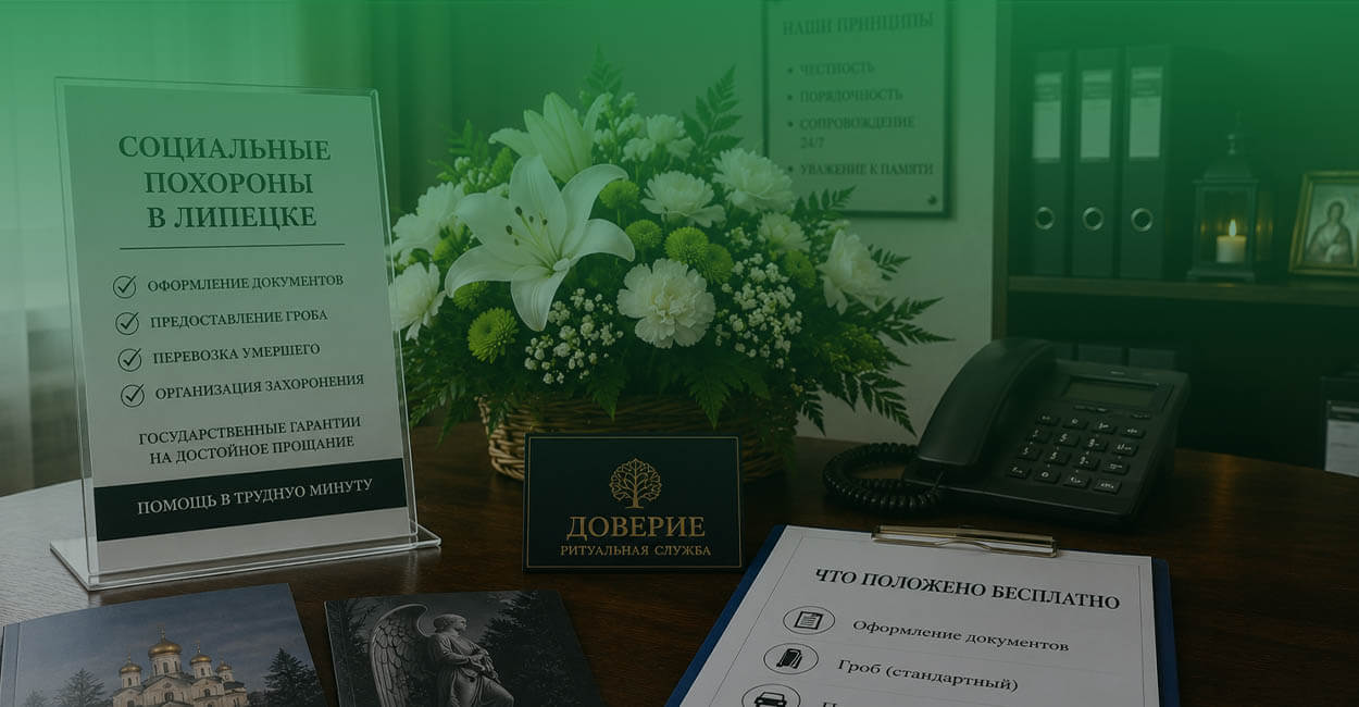 Социальные похороны в Липецке: что положено бесплатно
